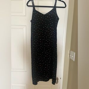 Polka dot midi dress